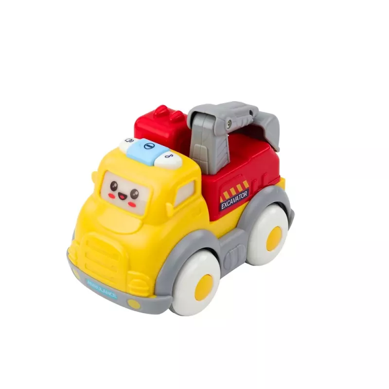 LEAN TOYS City Car Set dla Maluchów, Napęd, Ruchome Elementy, Światła, Dźwięki
