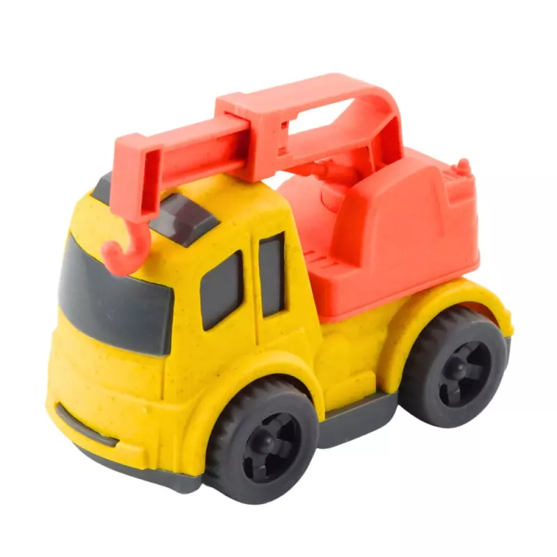 Zestaw pojazdów budowlanych LEAN TOYS: Samochody, Betoniarka, Ciężarówka z hakiem, BIOPlastik