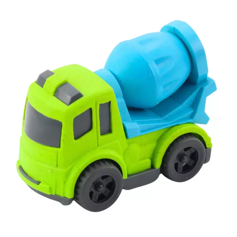 Zestaw pojazdów budowlanych LEAN TOYS: Samochody, Betoniarka, Ciężarówka z hakiem, BIOPlastik