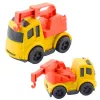 Zestaw pojazdów budowlanych LEAN TOYS: Samochody, Betoniarka, Ciężarówka z hakiem, BIOPlastik