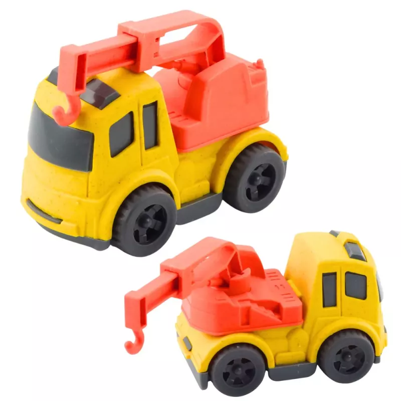 Zestaw pojazdów budowlanych LEAN TOYS: Samochody, Betoniarka, Ciężarówka z hakiem, BIOPlastik