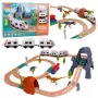 LEAN TOYS Dinosaur Park Electric Train Set z Światłami i Dźwiękami 76 cm