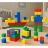 LEAN TOYS Zestaw magnetycznych klocków dla dzieci Kolorowa układanka 32 szt.