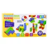LEAN TOYS Zestaw magnetycznych klocków dla dzieci Kolorowa układanka 32 szt.