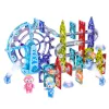 LEAN TOYS Magnetic Space Blocks Ball Track Luminous People 120 pcs