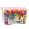 LEAN TOYS Straws 3D 4D Construction Blocks w pudełku, kolorowe, 1000 szt.