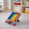 LEAN TOYS Rainbow Board Blocks Ball Track Slide Ball Catching Game 477 pcs.