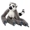 LEAN TOYS Pluszowy Lemur Przytulanka z Rzepem do Wieszania Szary 35cm