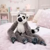 LEAN TOYS Pluszowy Lemur Przytulanka z Rzepem do Wieszania Szary 35cm