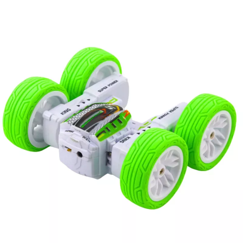 LEAN TOYS Zdalnie Sterowany Akrobacyjny Samochód Terenowy 360° Zielony 1:32