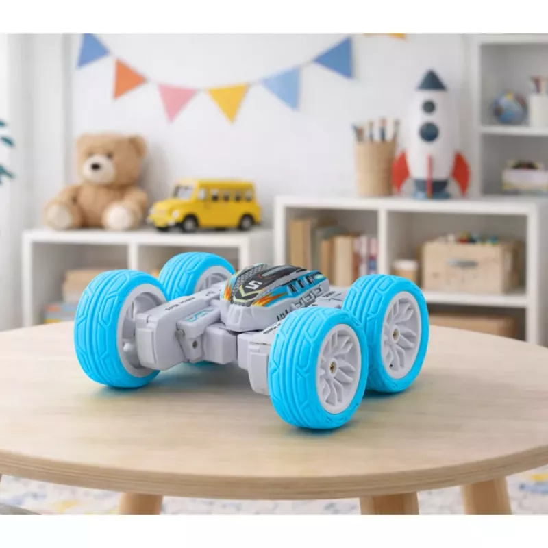 LEAN TOYS Zdalnie Sterowany Akrobacyjny Samochód Terenowy 360° Niebieski 1:32