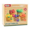LEAN TOYS Zestaw edukacyjny do krojenia owoców i warzyw 34 elementy
