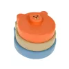 LEAN TOYS Zestaw miękkich sensorycznych edukacyjnych klocków ECO z gumowymi zwierzętami, 18 szt.