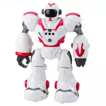 LEAN TOYS Interaktywny Robot RC na pilota 16 Funkcji Światła Dźwięki Różowy