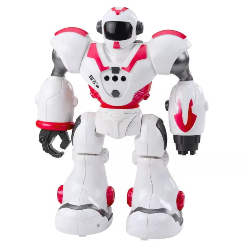 LEAN TOYS Interaktywny Robot RC na pilota 16 Funkcji Światła Dźwięki Różowy
