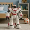 LEAN TOYS Interaktywny Robot RC na pilota 16 Funkcji Światła Dźwięki Różowy