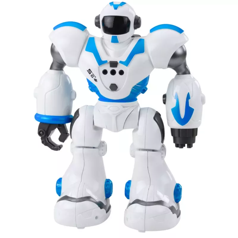 LEAN TOYS Interaktywny Robot Zdalnie Sterowany RC 16 Funkcji Światła Dźwięki Niebieski
