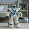 LEAN TOYS Interaktywny Robot Zdalnie Sterowany RC 16 Funkcji Światła Dźwięki Niebieski