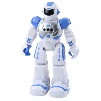 LEAN TOYS Zdalnie Sterowany Robot Edukacyjny RC Mówiący Tańczący Światła Dźwięki Niebieski