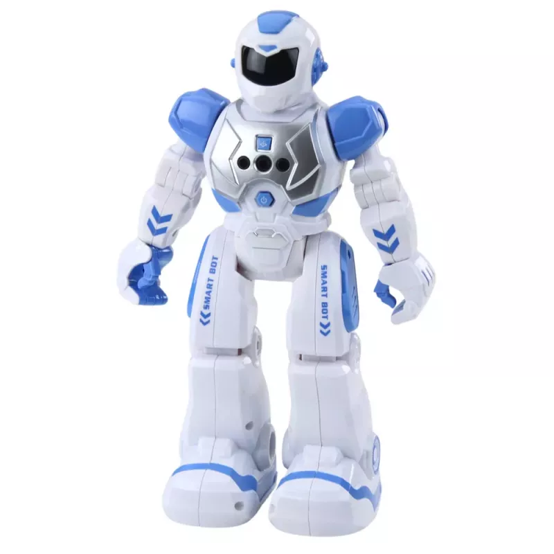 LEAN TOYS Zdalnie Sterowany Robot Edukacyjny RC Mówiący Tańczący Światła Dźwięki Niebieski