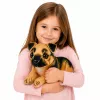 LEAN TOYS Pluszowy Pies Owczarek Niemiecki Przytulanka 25 cm