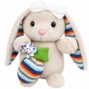 LEAN TOYS Miękki Pluszowy Królik z Nakręcaną Melodią Przytulanka Mascot Beżowy