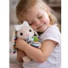 LEAN TOYS Miękki Pluszowy Królik z Nakręcaną Melodią Przytulanka Mascot Beżowy