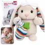 LEAN TOYS Miękki Pluszowy Królik z Nakręcaną Melodią Przytulanka Mascot Beżowy