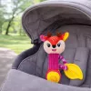 LEAN TOYS Pluszowy Jeleń Grzechotka z Gryzakiem i Piszczkiem dla Niemowląt