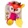 LEAN TOYS Pluszowy Jeleń Grzechotka z Gryzakiem i Piszczkiem dla Niemowląt