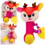 LEAN TOYS Pluszowy Jeleń Grzechotka z Gryzakiem i Piszczkiem dla Niemowląt