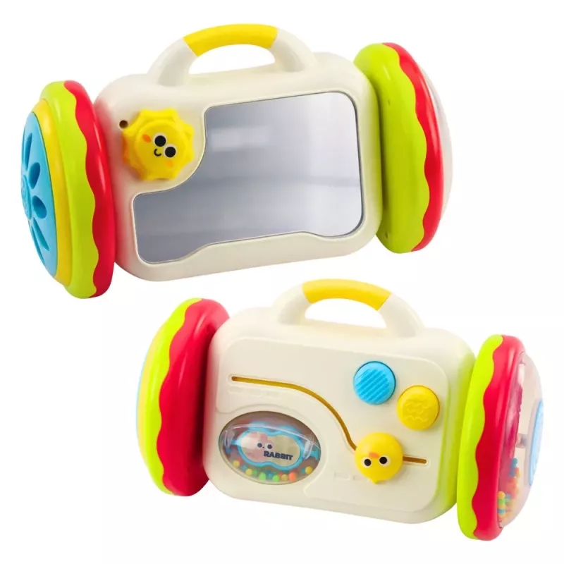 LEAN TOYS Escape Mirror Interaktywna Edukacyjna Zabawka Dla Maluchów Grzechotka