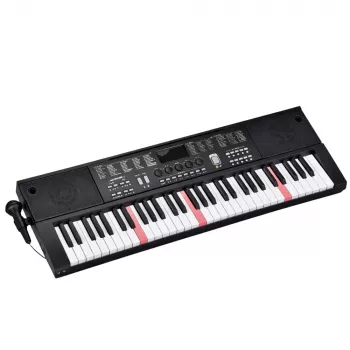 LEAN TOYS Keyboard Electric Piano z Mikrofonem 200 Dźwięków 61 Klawiszy 78cm