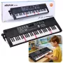LEAN TOYS Keyboard Electric Piano z Mikrofonem 200 Dźwięków 61 Klawiszy 78cm