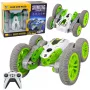 LEAN TOYS Zdalnie Sterowany Samochód Kaskaderski RC Światła Dym Drift 360° Zielony