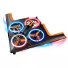 LEAN TOYS RC Zdalnie Sterowany Dron Latający Quadkopter z Oświetleniem LED i Sterowaniem Aplikacją