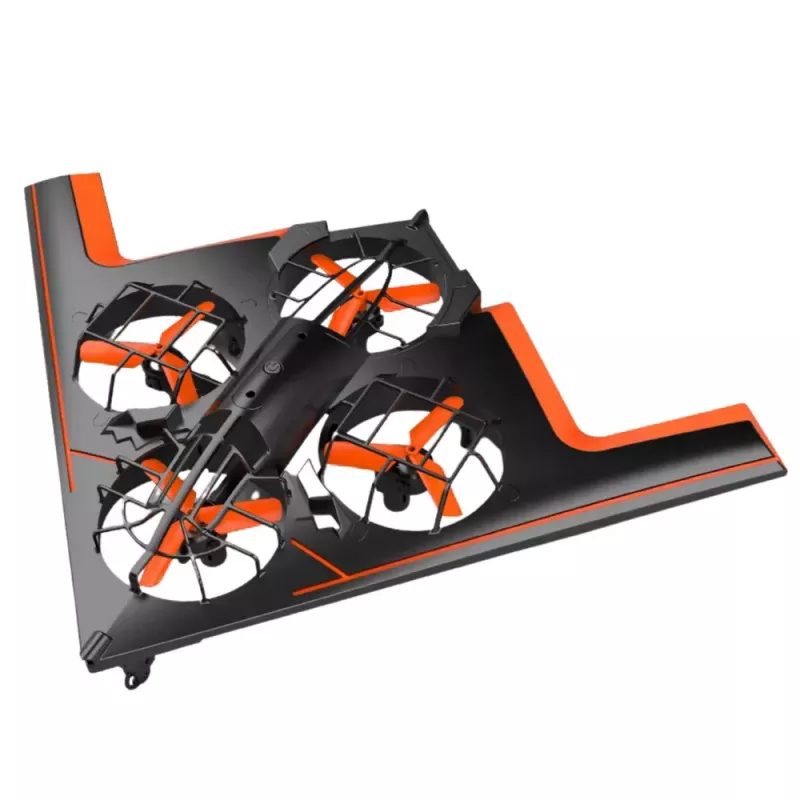 LEAN TOYS RC Zdalnie Sterowany Dron Latający Quadkopter z Oświetleniem LED i Sterowaniem Aplikacją