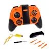 LEAN TOYS RC Zdalnie Sterowany Dron Latający Quadkopter z Oświetleniem LED i Sterowaniem Aplikacją