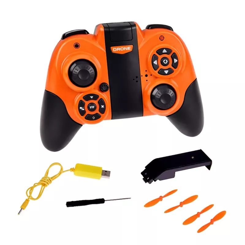 LEAN TOYS RC Zdalnie Sterowany Dron Latający Quadkopter z Oświetleniem LED i Sterowaniem Aplikacją