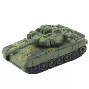 LEAN TOYS T90 Czołg Wojskowy Zdalnie Sterowany RC Światła Dźwięki Zielony 1:18