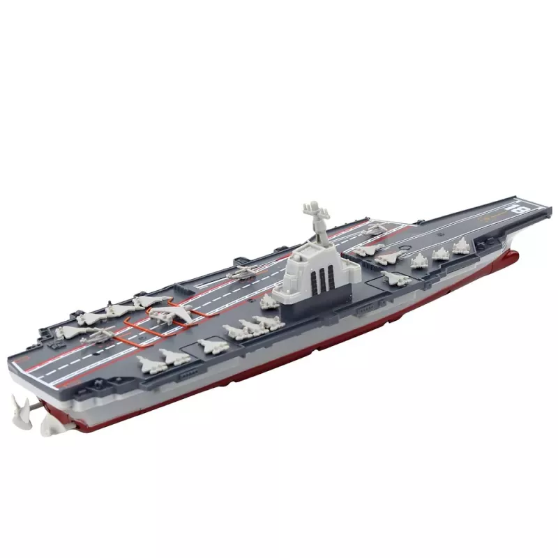 LEAN TOYS Zdalnie Sterowany Lotniskowiec Wojskowy RC Statek 1:1000