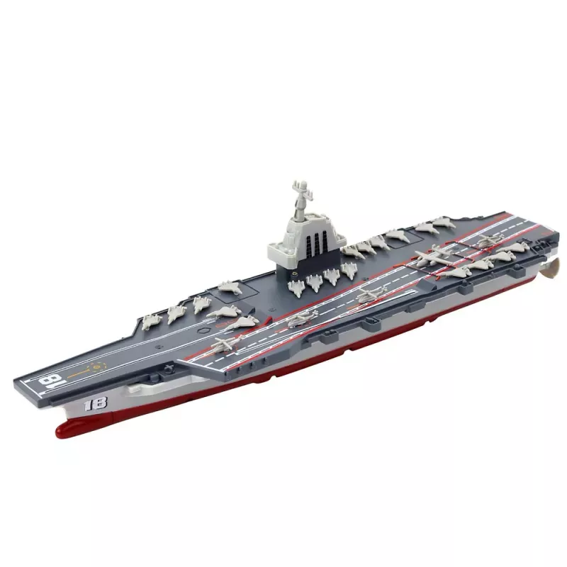 LEAN TOYS Zdalnie Sterowany Lotniskowiec Wojskowy RC Statek 1:1000