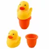 LEAN TOYS Zestaw do kąpieli Kaczuszka Dozownik mydła Kubek Niebieski