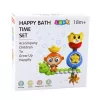 LEAN TOYS Zabawka do kąpieli Małpka Gąsienica Kubki z Przyssawkami
