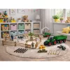 LEAN TOYS Zestaw Rolniczy z Ciągnikiem, Przyczepą, Zwierzętami, Rolnikami, Farma 45 szt.