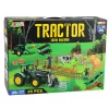 LEAN TOYS Zestaw Rolniczy z Ciągnikiem, Przyczepą, Zwierzętami, Rolnikami, Farma 45 szt.