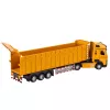 LEAN TOYS Wywrotka Metalowa Kabina Światła Dźwięki Napęd Żółty