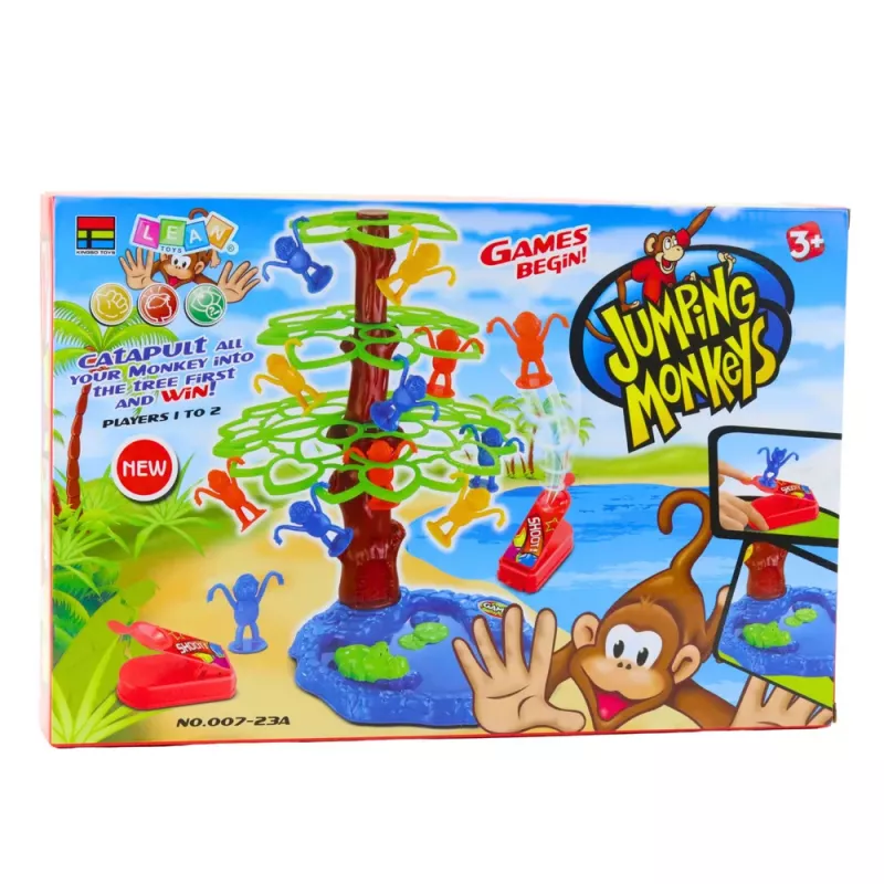 LEAN TOYS Jumping Monkeys Tree Lake Family Arcade Game