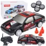 LEAN TOYS RC Coupe Samochód Zdalnie Sterowany Drift z Wymiennymi Kołami Czarny 1:24