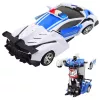 LEAN TOYS Auto Robot 2in1 Policyjny Samochód Zdalnie Sterowany RC 1:18